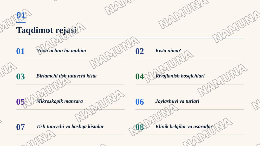 Birlamchi tish tutuvchi kistalar, ularning morfologiyasi, joylashuvi. — zamonaviy taqdimot, 2-slayd