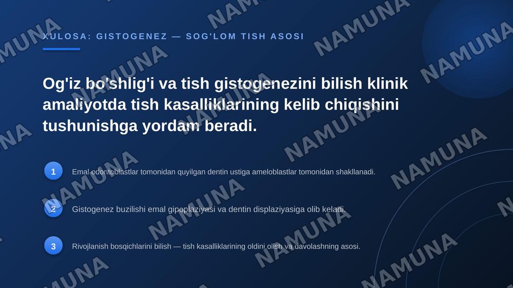 Hazm qilish sistemasi. Og'iz bo'shlig'i va tishlar gistogenezi — zamonaviy taqdimot, 7-slayd