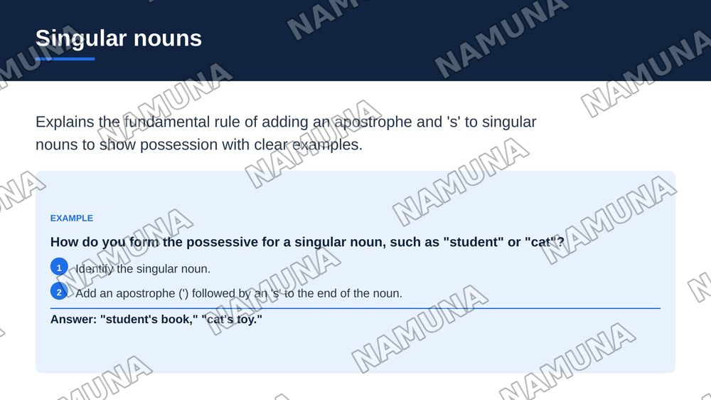 Theme: Possessive's — zamonaviy taqdimot, 4-slayd