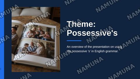Theme: Possessive's — zamonaviy taqdimot