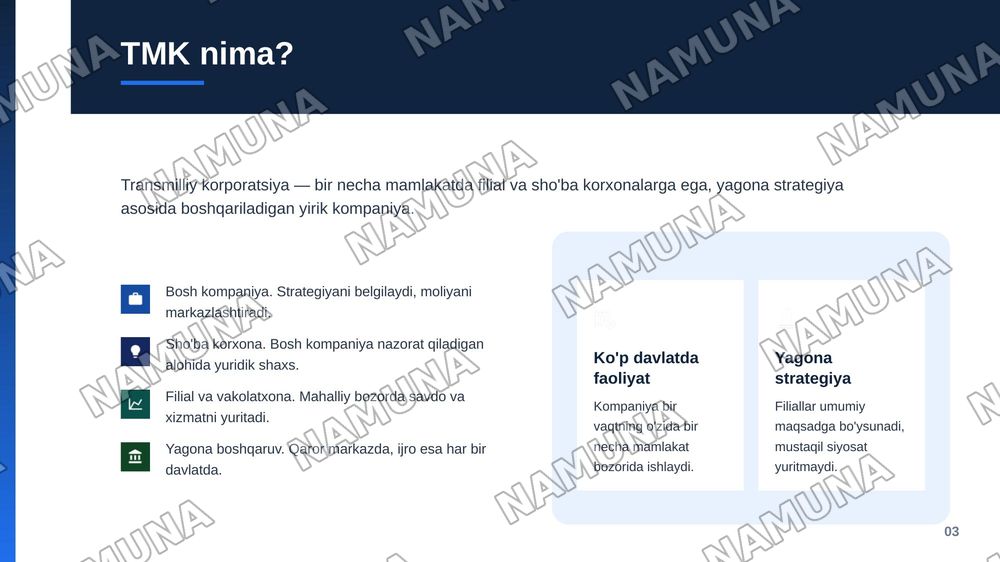 Globallashuv sharoitida transmilliy korporatsiyalar — zamonaviy taqdimot, 4-slayd