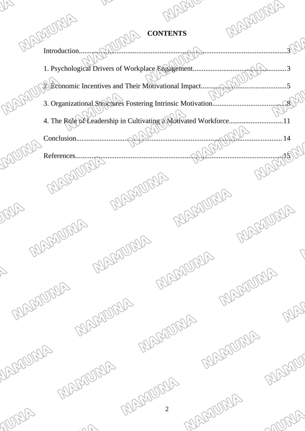 Work and Motivation — mustaqil ish, 2-varaq