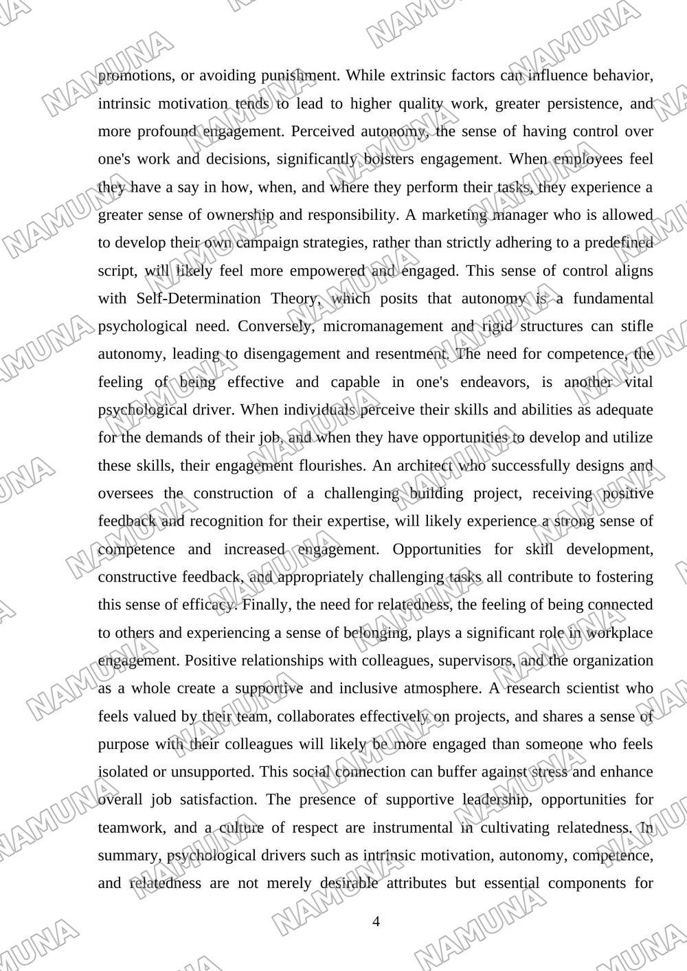 Work and Motivation — mustaqil ish, 4-varaq