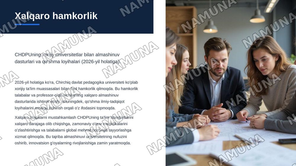 CHDPU 10 yilligi tarixi — zamonaviy taqdimot, 7-slayd