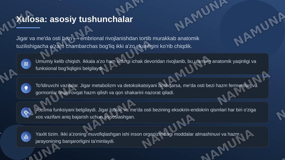 Me'da osti bezi, jigar : taraqqiyoti, tuzilishi, umumiy tavsifi — zamonaviy taqdimot, 7-slayd