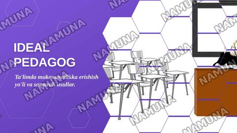 Ideal pedagog — zamonaviy taqdimot