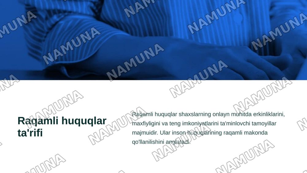 Raqamli huquqlar va ularning hozirgi kundagi ahamiyati — zamonaviy taqdimot, 4-slayd
