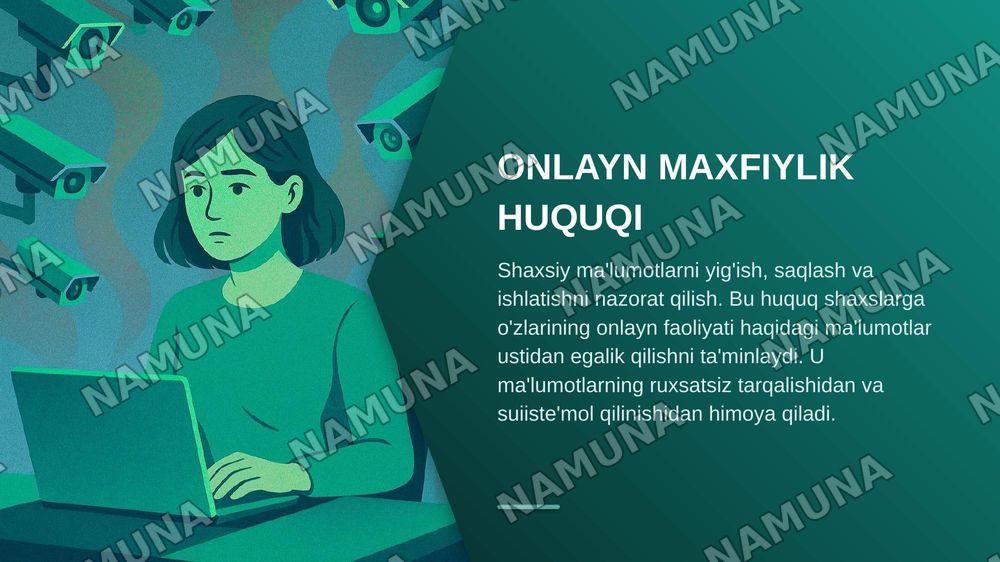 Raqamli huquqlar va ularning hozirgi kundagi ahamiyati — zamonaviy taqdimot, 7-slayd