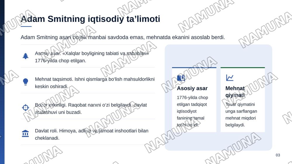 Klassik iqtisodiyot maktabning vujudga kelishi — zamonaviy taqdimot, 4-slayd