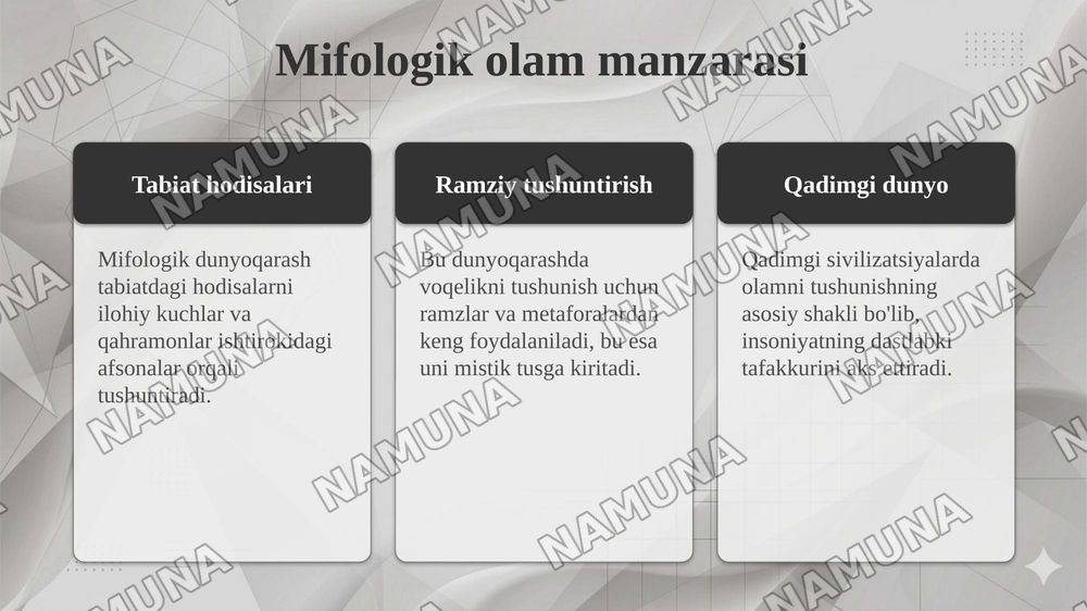 Olam manzarasi va uning tarixiy turlari — taqdimot, 4-slayd
