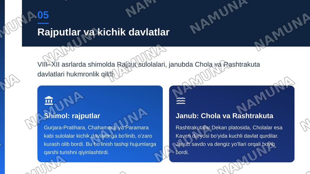 Ilk o'rta asrlarda hindiston — zamonaviy taqdimot, 6-slayd