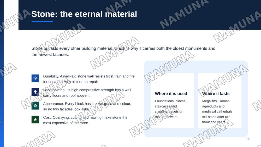 Simple Materials: Brick, Stone, Wood — zamonaviy taqdimot, 7-slayd