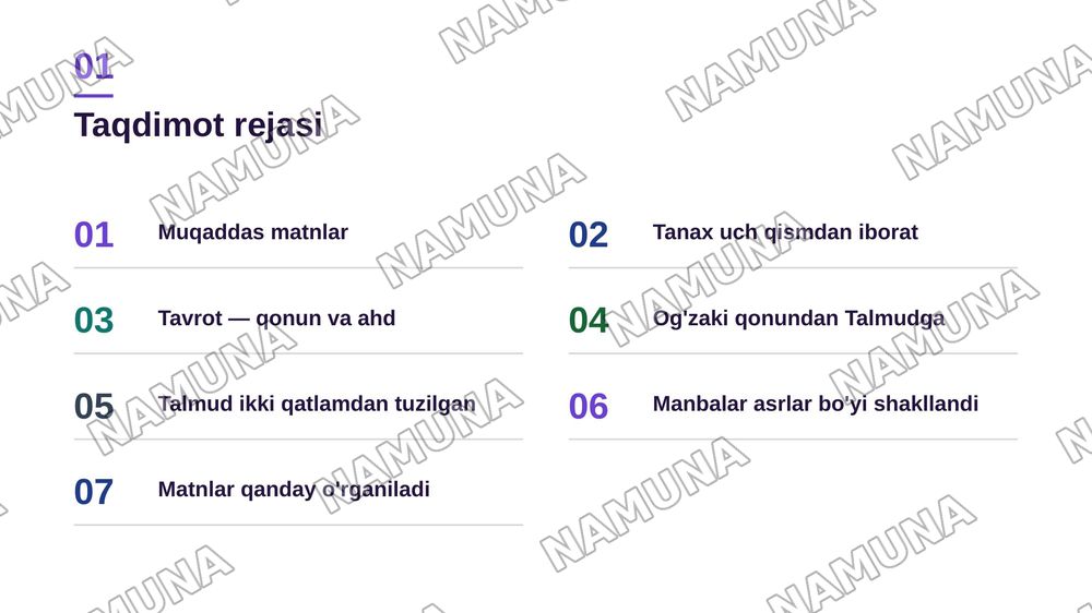 Yahudiylik muqaddas manbalari — zamonaviy taqdimot, 2-slayd