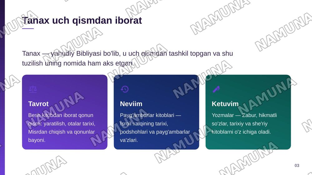 Yahudiylik muqaddas manbalari — zamonaviy taqdimot, 4-slayd