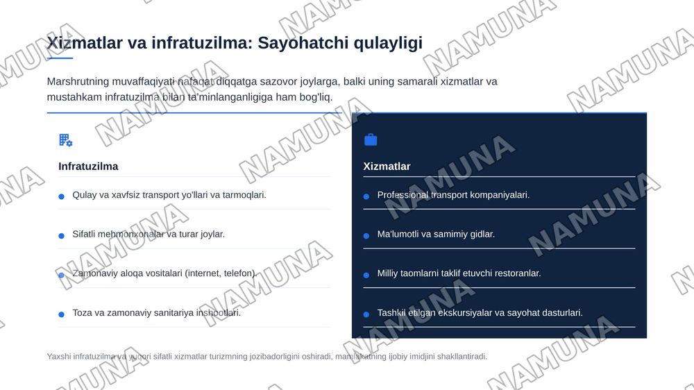 Turistik marshrutlarni ishlab chiqish va tamoyillari — zamonaviy taqdimot, 8-slayd