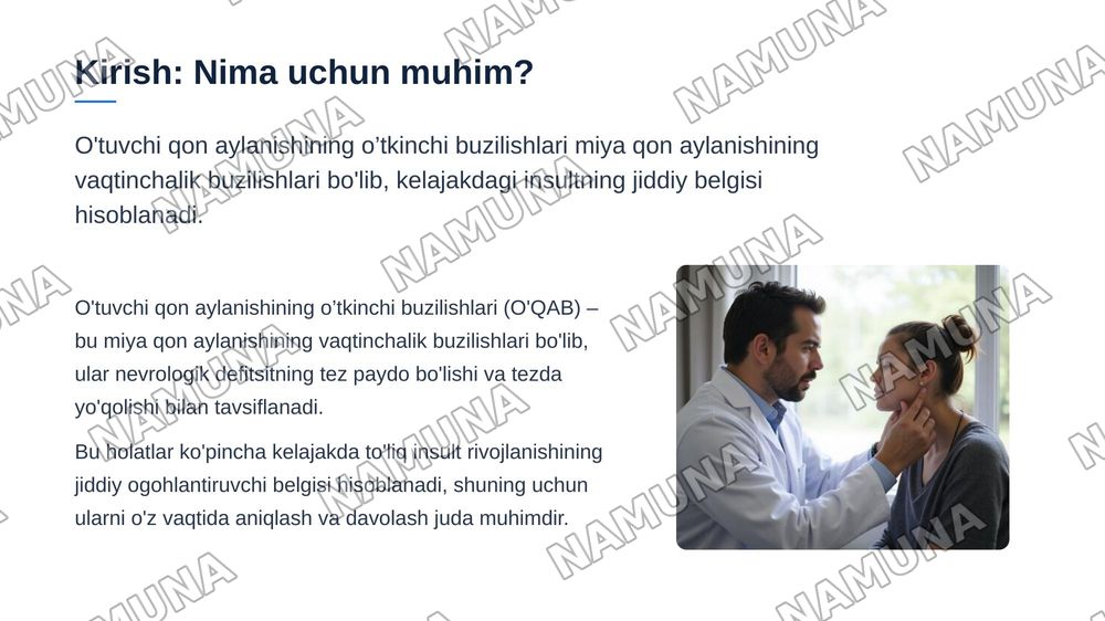 O'tuvchi qon aylanishining o’tkinchi buzilishlari — zamonaviy taqdimot, 3-slayd