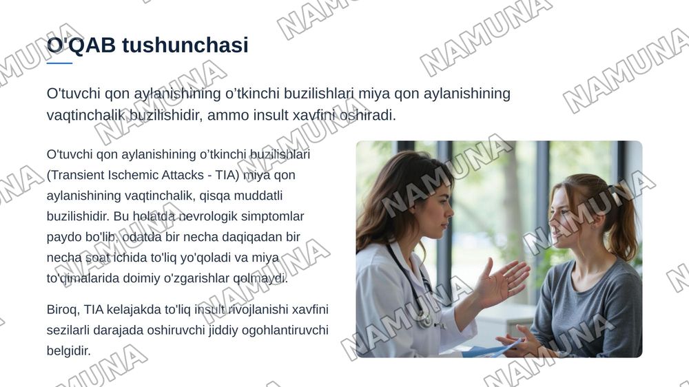 O'tuvchi qon aylanishining o’tkinchi buzilishlari — zamonaviy taqdimot, 4-slayd