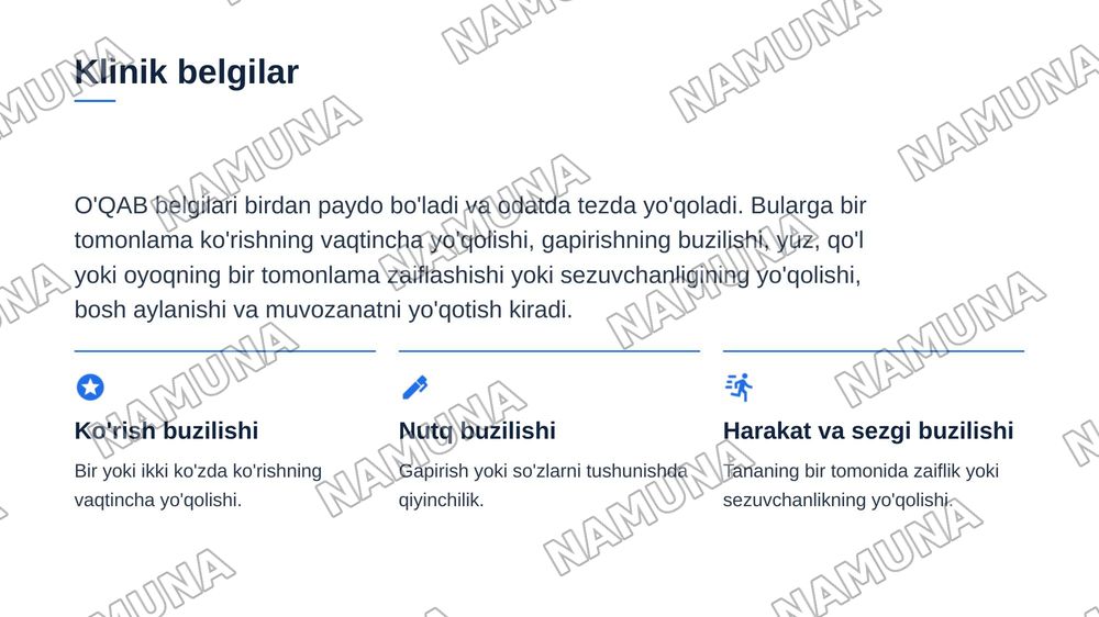 O'tuvchi qon aylanishining o’tkinchi buzilishlari — zamonaviy taqdimot, 8-slayd
