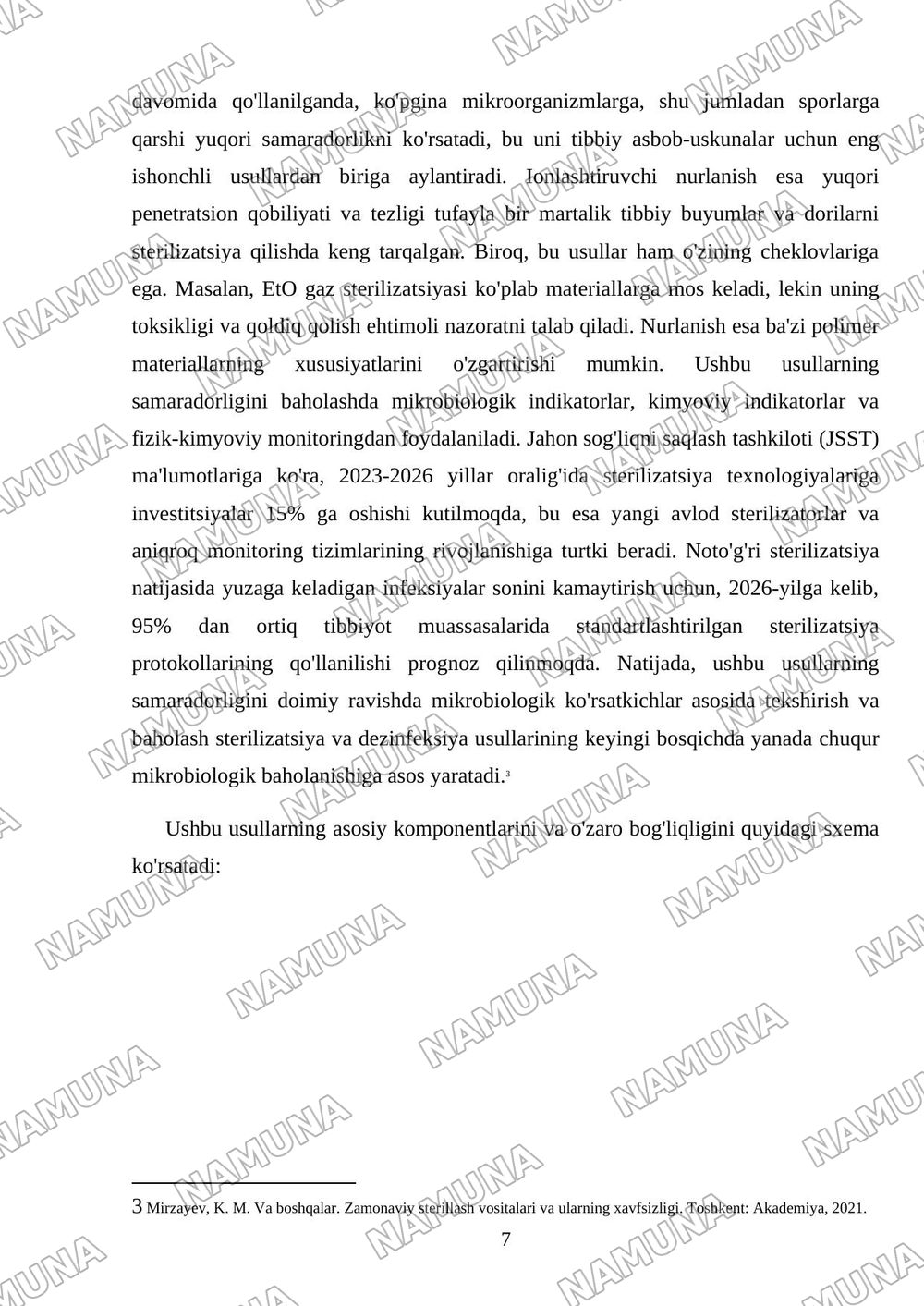 Zamonaviy sterilizatsiya usullari — mustaqil ish, 7-varaq