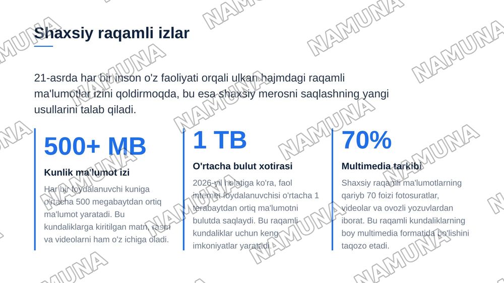 21 asr kundaligi — zamonaviy taqdimot, 4-slayd