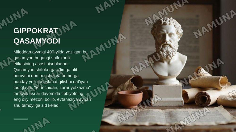 Slaydlaringiz uchun mundarija va boblar ketma-ketligini (mavzularni) PowerPoint dasturiga nusxalab olishingiz oson bo'lishi uchun alohida ro'yxat ko'rinishida taqdim etaman.

Ushbu mavzular 12-13 ta slaydga rasmlar bilan joylashtirish uchun eng maqbul ketma-ketlikdir:

Slaydlar uchun Mavzular ketma- — zamonaviy taqdimot, 6-slayd