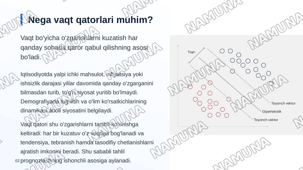 Vaqt qatorlarini statistik oʻrganish usullari — zamonaviy taqdimot, 3-slayd