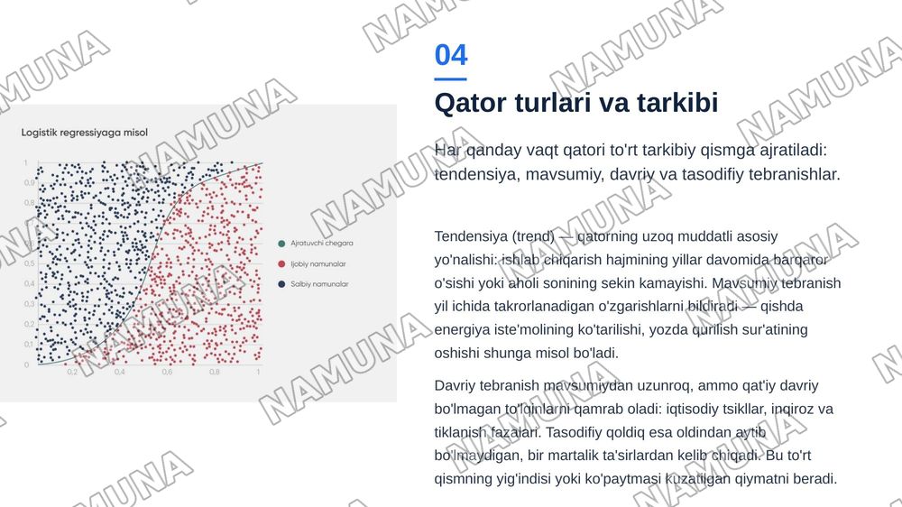 Vaqt qatorlarini statistik oʻrganish usullari — zamonaviy taqdimot, 5-slayd