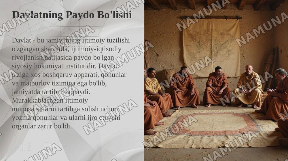 Davlat va huquqning vujudga kelish — taqdimot, 7-slayd