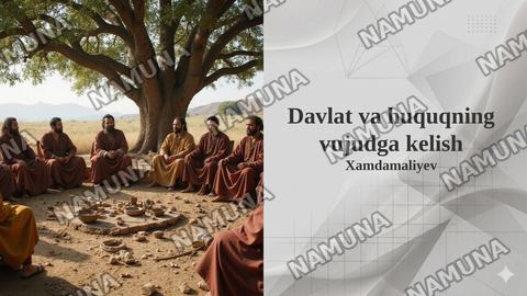 Davlat va huquqning vujudga kelish — taqdimot