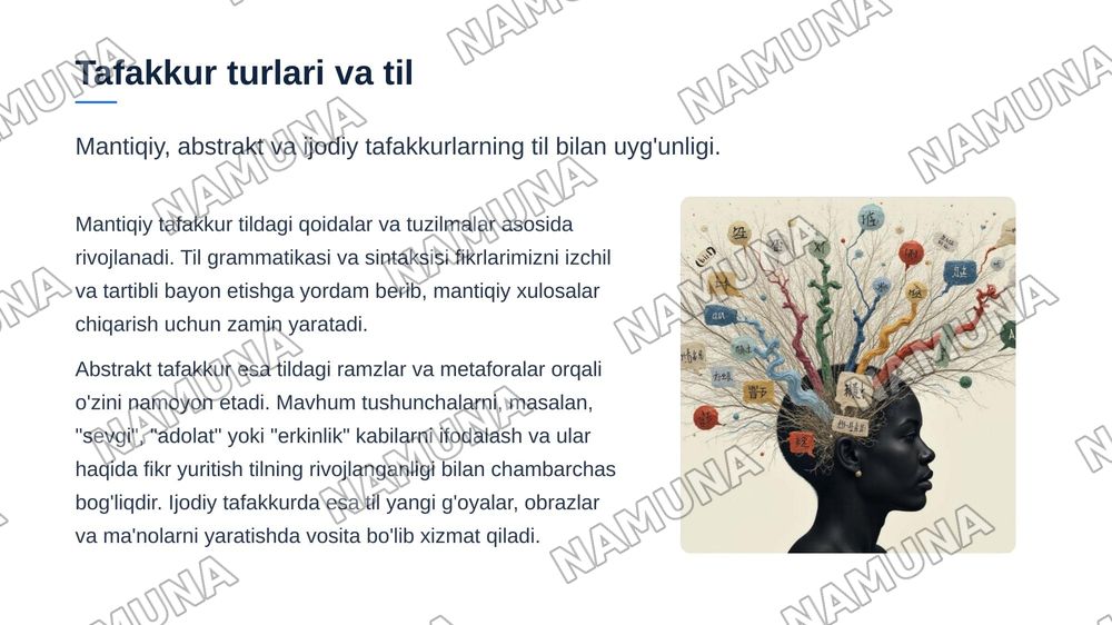 til va tafakkur tushunchasi — zamonaviy taqdimot, 5-slayd