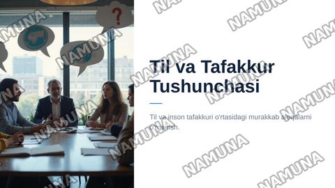 til va tafakkur tushunchasi — zamonaviy taqdimot
