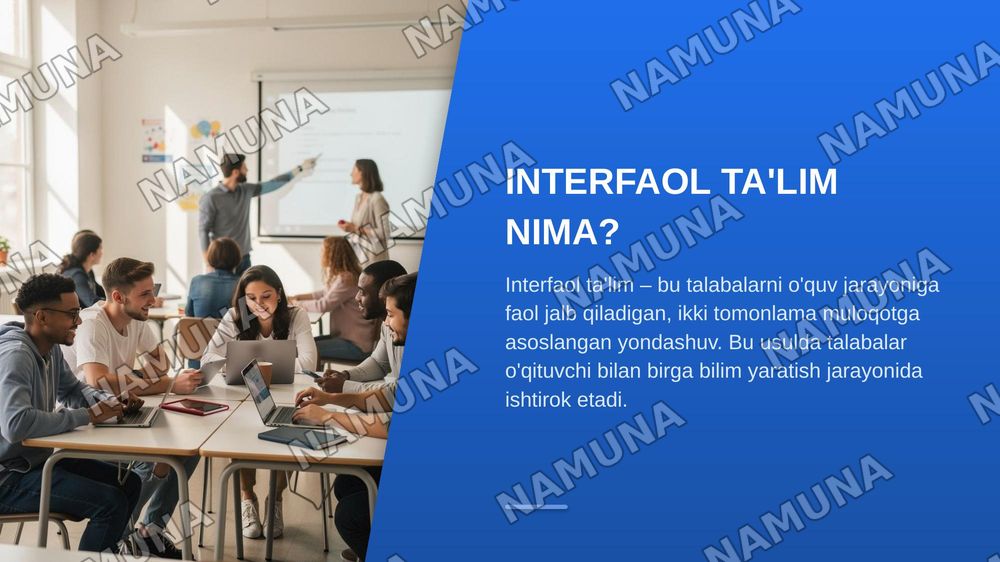 Interfaol ta’lim vositasida talabalarda mustaqil fikrlash madaniyatini shakllantirish va kompetentli yondashuv — zamonaviy taqdimot, 5-slayd