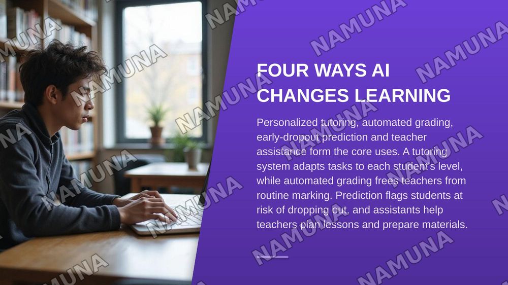 Artificial Intelligence in Education — zamonaviy taqdimot, 5-slayd