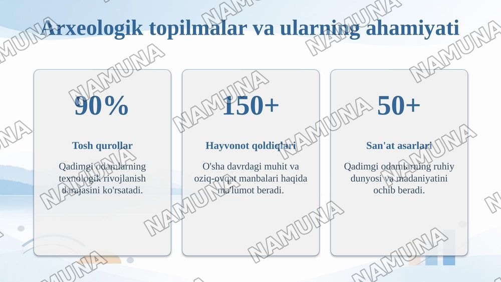 Paleolt davri arxeologeyasi — taqdimot, 8-slayd