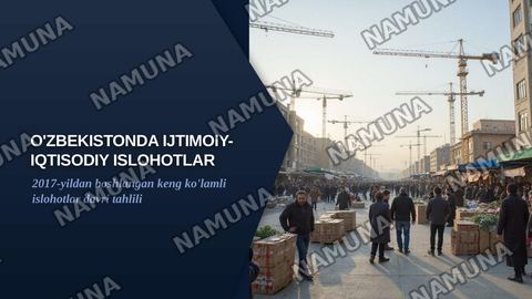 Ózbekiston Respublikasida ijtimoiy-iqtisodiy islohotlar — zamonaviy taqdimot