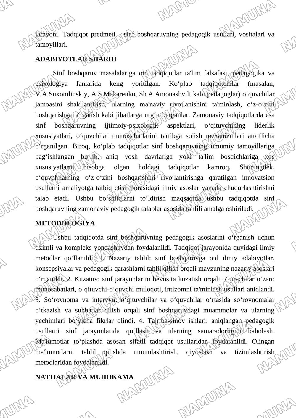 Sinf boshqarishning pedagogik asoslari — maqola, 2-varaq