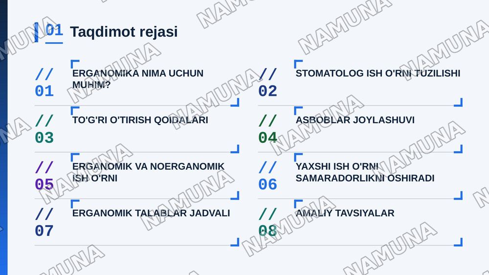 Stomatologiyada ish o’rni va erganomika — zamonaviy taqdimot, 2-slayd