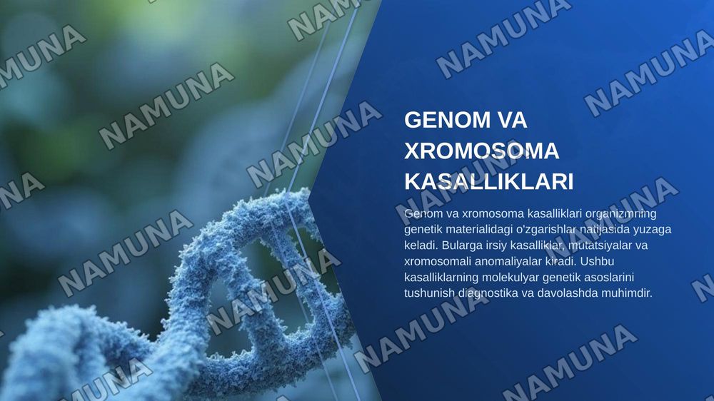 Gen genom va xramasoma kasalliklarining malekulyor genetik asoslari hamda zamonaviy diognostika usullari
Biologik ritmning inson salomatligiga tasiri 
Epigenetik omillarning genlar faolligiga tasiri
Biologik faol moddalar va ularning inson organizimiga tasiri
Organizmning biologik himoya mexonizmlar — zamonaviy taqdimot, 3-slayd
