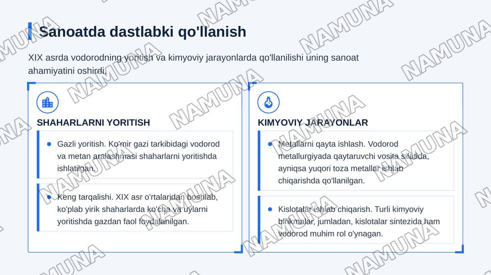 vodorod haqida tarixiy malumot — zamonaviy taqdimot, 7-slayd