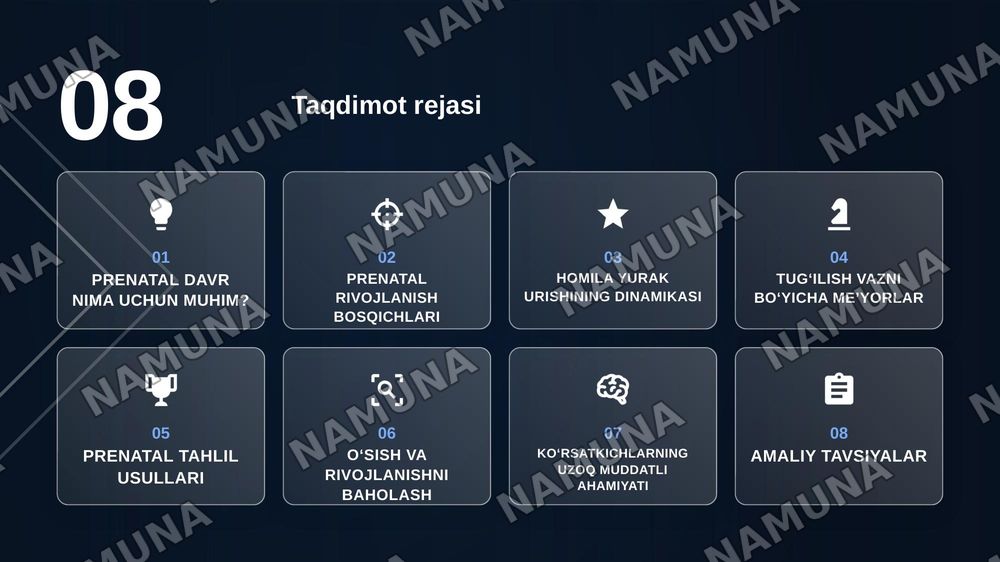 Prenatal davrining fiziologik ko‘rsatkichlarini tahlili. — zamonaviy taqdimot, 2-slayd