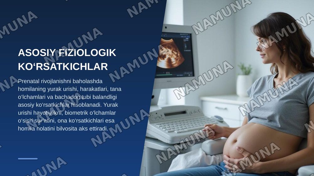 Prenatal davrining fiziologik ko‘rsatkichlarini tahlili. — zamonaviy taqdimot, 5-slayd