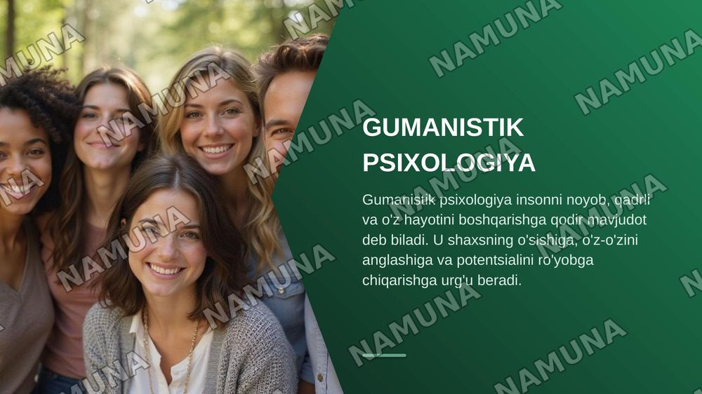 Gumanistik psixologiyada shaxs — zamonaviy taqdimot, 3-slayd