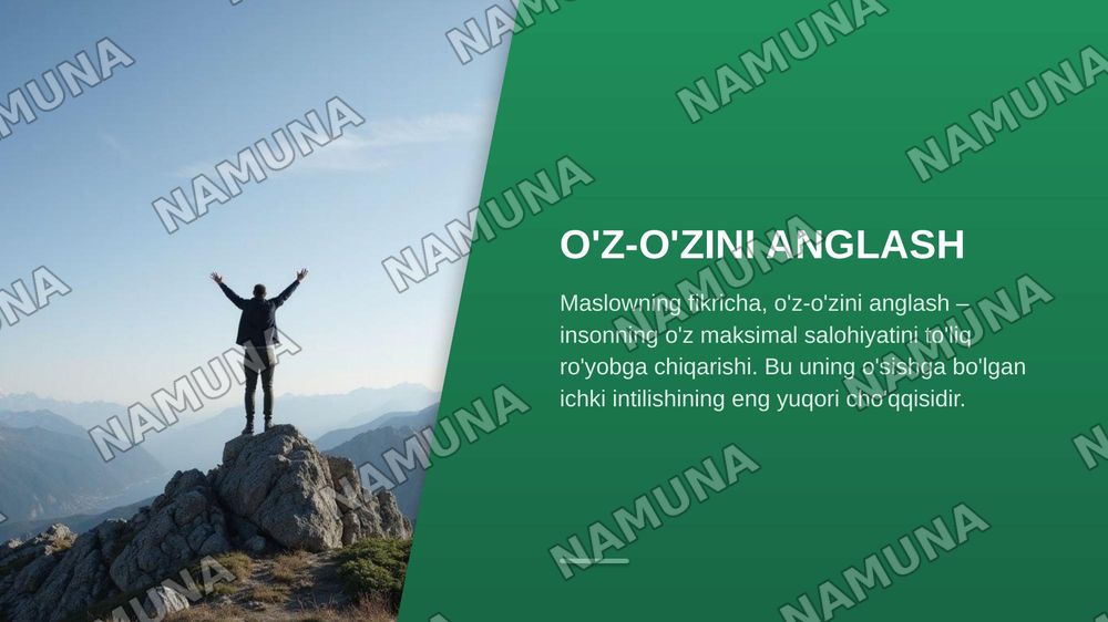 Gumanistik psixologiyada shaxs — zamonaviy taqdimot, 8-slayd