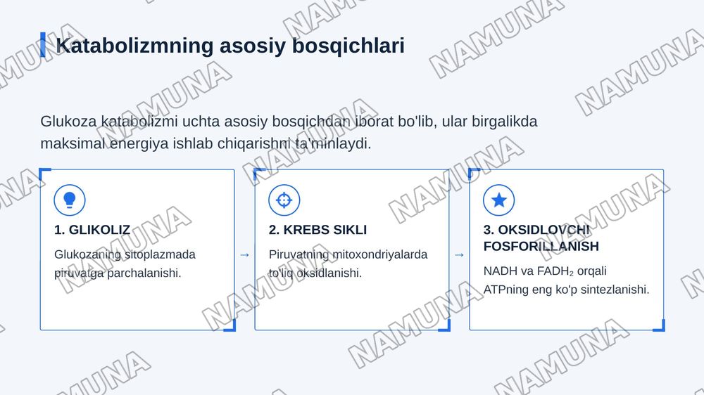 Glukoza katabalizmi va glukogenez — zamonaviy taqdimot, 5-slayd