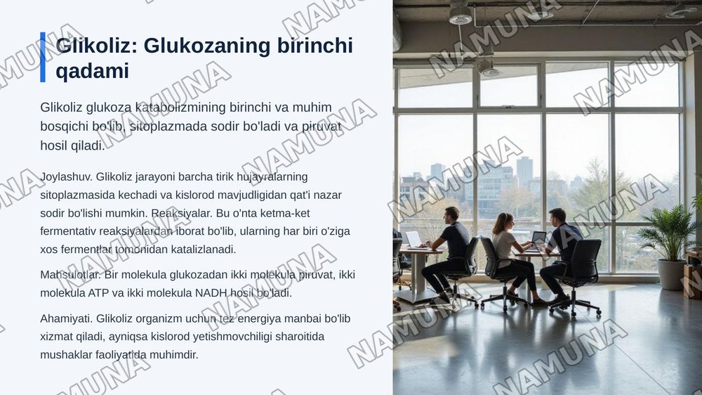 Glukoza katabalizmi va glukogenez — zamonaviy taqdimot, 6-slayd