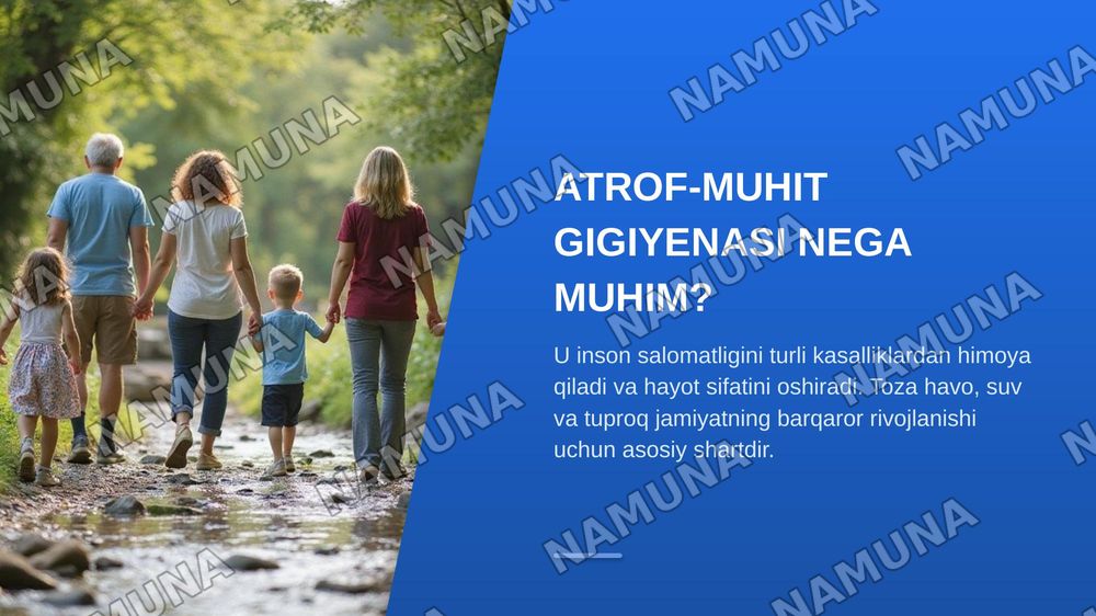 Havo, suv va tuproq gigeniyasi — zamonaviy taqdimot, 3-slayd