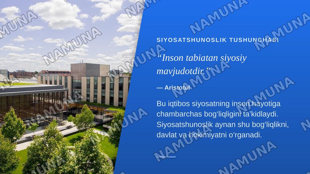 Siyosatshunoslikka kirish — zamonaviy taqdimot, 4-slayd