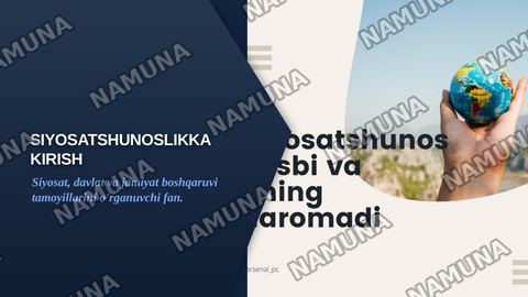 Siyosatshunoslikka kirish — zamonaviy taqdimot