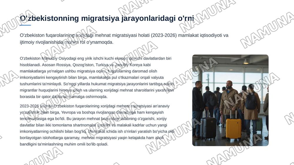 Xalqaro ishchi kuchi migratsiyasi — zamonaviy taqdimot, 7-slayd