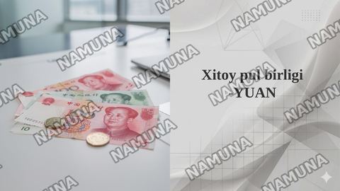 Xitoy pul birligi -YUAN — taqdimot